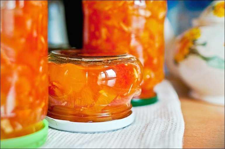 Джем из тыквы – рецепты с апельсином и лимоном, с курагой