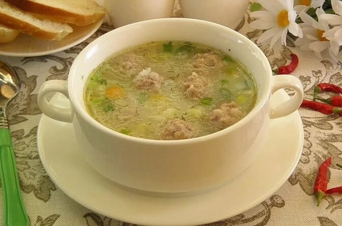 Суп с фрикадельками из фарша - 8 самых вкусных пошаговых рецептов