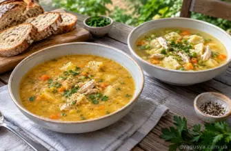 Гороховий суп з куркою — класичний рецепт і варіант з галушками