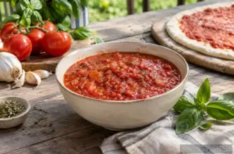 Томатний соус для піци – рецепт з фото з свіжих помідорів у власному соку