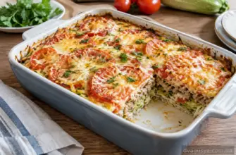 Запіканка з кабачків з фаршем і помідорами – рецепт з м’ясом в духовці