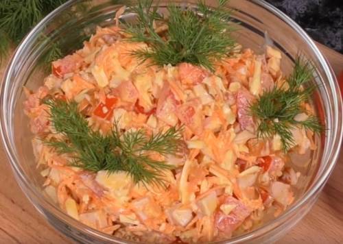Салат с корейской морковью. 10 рецептов приготовления на любой вкус