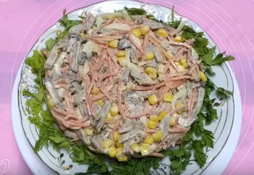 Салат с корейской морковью. 10 рецептов приготовления на любой вкус