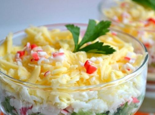 Салат с крабовыми палочками и помидорами: Очень вкусные рецепты