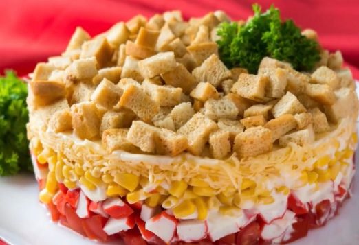 Салат с крабовыми палочками и помидорами: Очень вкусные рецепты