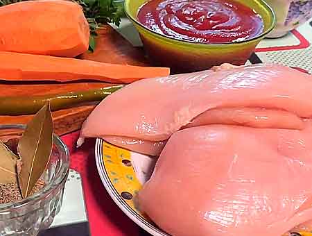 Курка з кабачками в мультиварці рецепт м'яса з овочами