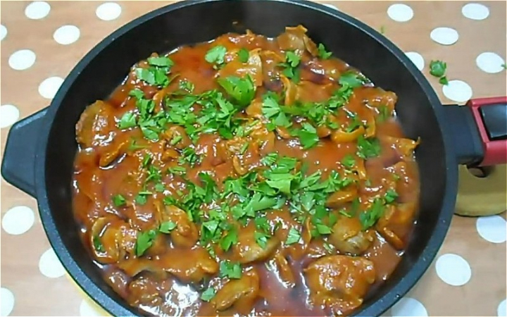 Курячі шлунки - рецепти приготування в сковороді