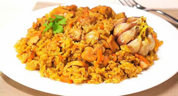 Плов з куркою у казані рецепт на плиті покроково з фото