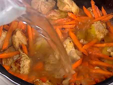 Плов з куркою у мультиварці покроковий рецепт з фото
