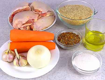 Плов з куркою у мультиварці покроковий рецепт з фото