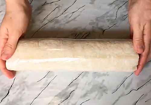 Рулет з лаваша з куркою та сиром на закуску