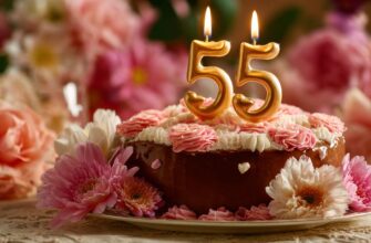 Привітання з ювілеєм — 55 років Жінці: Від щирого серця вітаю з 55-річчям! Нехай кожен день приносить радість, міцне здоров'я і світлі моменти, а поруч будуть вірні та люблячі люди. Подрузі: Дорога подруго, вітаю з ювілеєм! Бажаю невичерпної енергії, яскравих вражень і щоб усі мрії збувалися з легкістю. Колезі: Шановна колего, з 55-річчям! Нехай професійні успіхи, повага колективу та гарний настрій супроводжують Вас щодня. Мамі: Мамо, вітаю з 55! Дякую за твою любов, мудрість і турботу — нехай здоров'я, спокій і щастя будуть завжди поруч. Тещі: Дорога тещо, вітаю з ювілеєм! Нехай кожен день дарує мир, здоров'я і радість, а серце співає від щастя. Свекрусі: Шановна свекрухо, щиро вітаю з 55-річчям! Бажаю міцного здоров'я, теплих родинних моментів і багато світлих днів. Хрещеній: Хрещена, з ювілеєм! Бажаю благополуччя, тепла душі і щасливих подій на кожному кроці. Тітці: Тітко, вітаю з 55! Нехай життя буде сповнене яскравих вражень, любові та міцного здоров'я. Дружині: Кохана дружино, з ювілеєм! Дякую, що ти поруч; нехай кожен день приносить ніжність, радість і здійснення бажань. Сестрі: Сестро, вітаю з 55-річчям! Будь завжди такою ж життєрадісною, сильною і щасливою, нехай збуваються всі твої мрії.