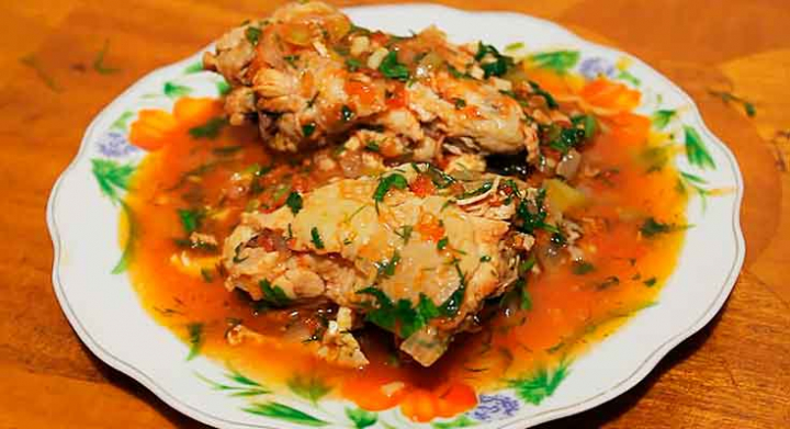 Чахохбілі з курки у мультиварці