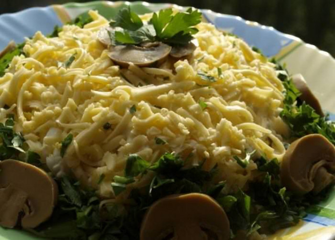 Салат чоловічий каприз класичний рецепт приготування