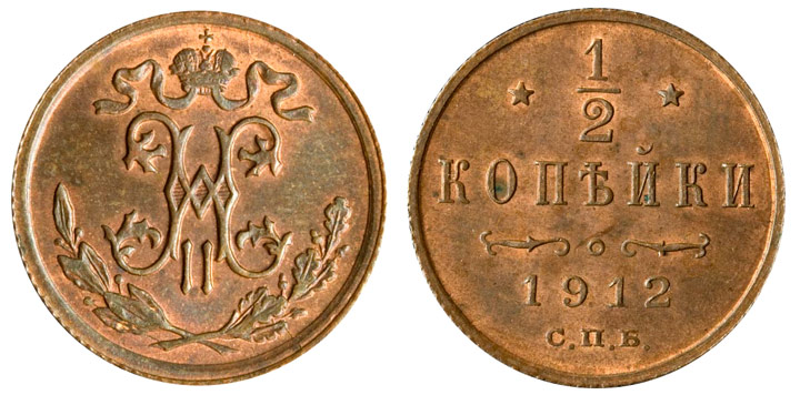 Монеты Николая II