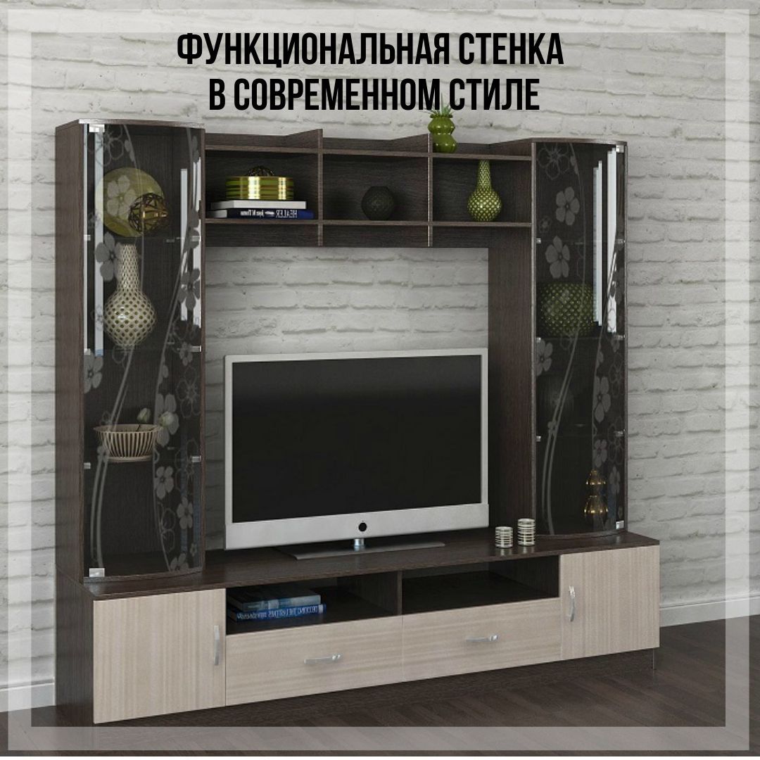 (+70 фото) Полки на стену в интерьере гостиной