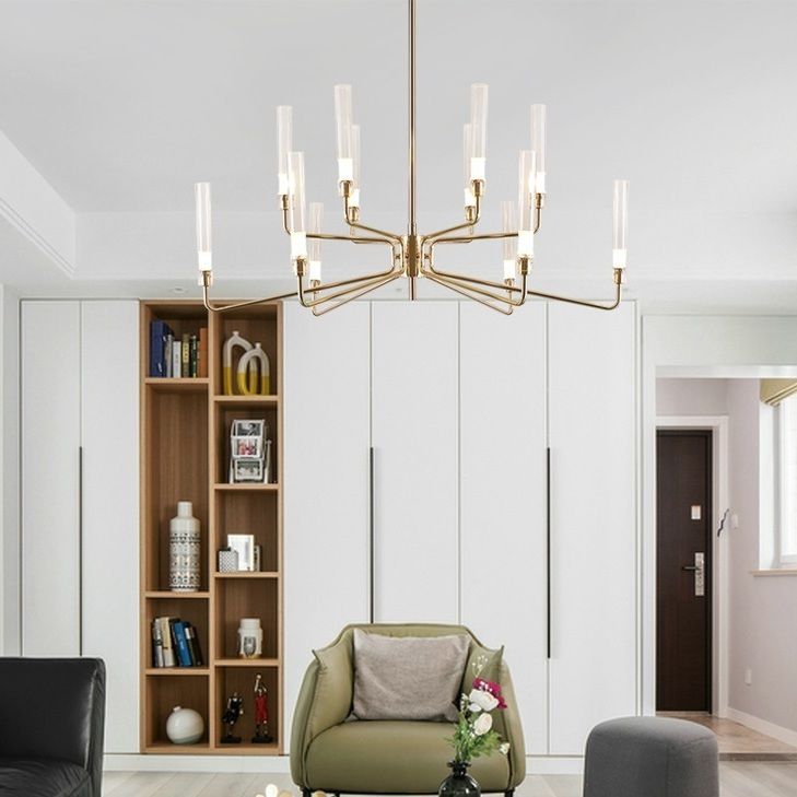 (+58 фото) Точечные светильники в интерьере гостиной