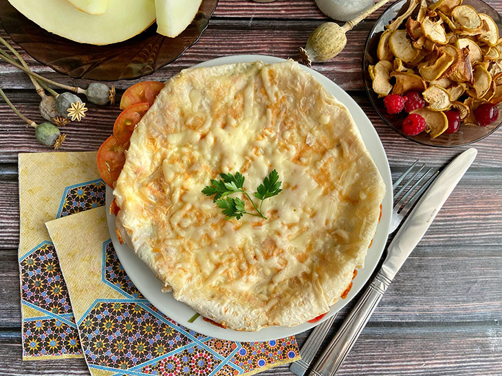 Яєчня в лаваші на сковороді - оригінально, ситно та смачно
