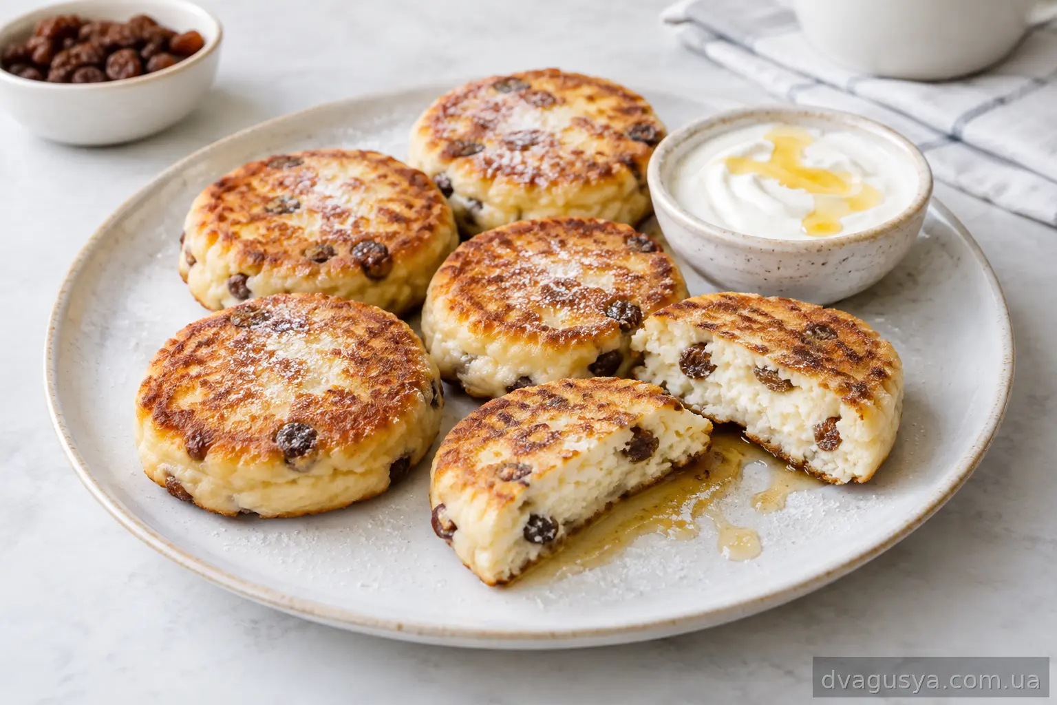 Сирники по-домашньому з родзинками