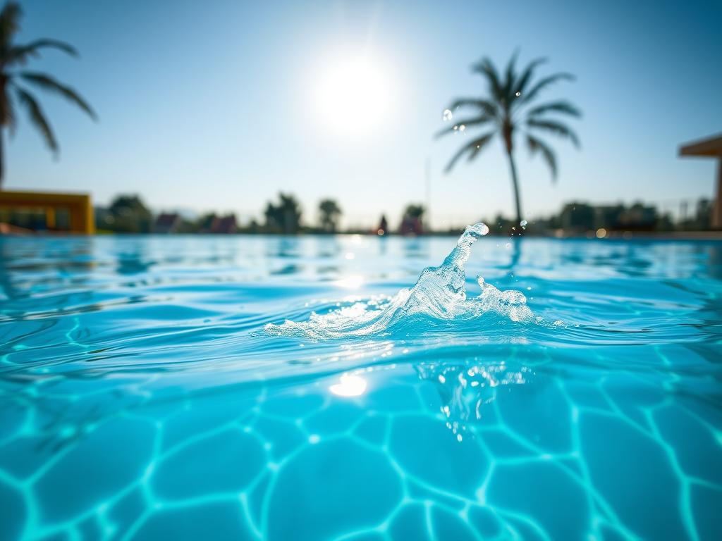 water in the pool on a sunny morning Як змінюється внутрішня енергія води в басейні сонячним ранком