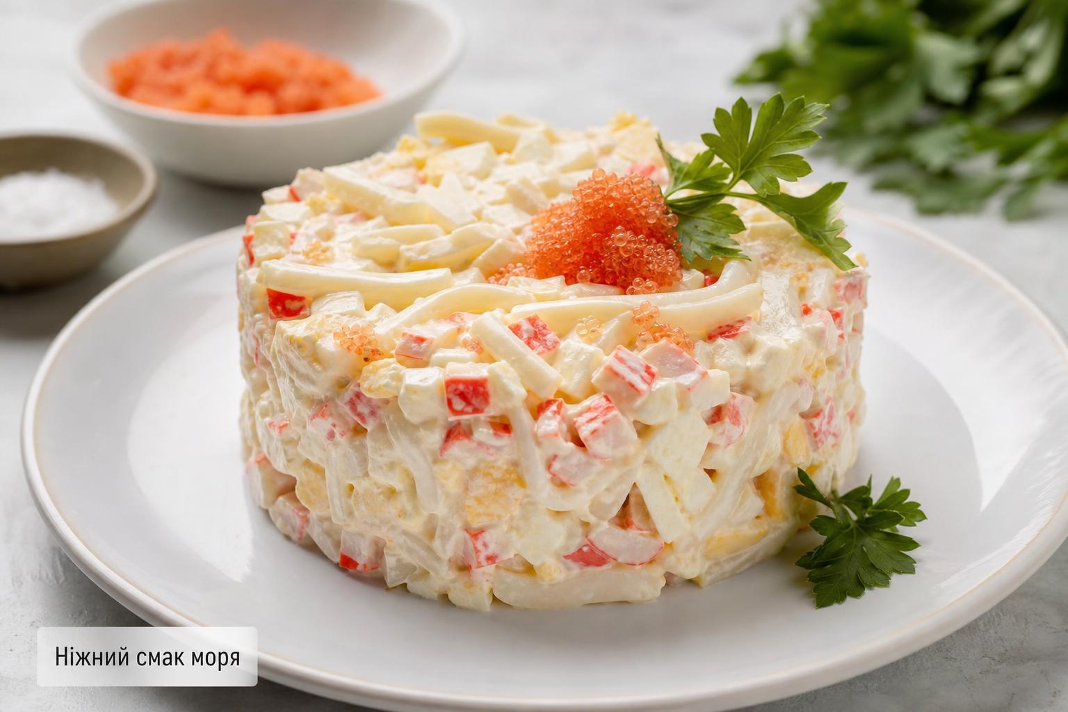 Салат з ікрою мойви і крабовими паличками – рецепт з кальмарами, фото. Чому саме ця комбінація інгредієнтів працює Салат з ікрою мойви і крабовими паличками – рецепт з кальмарами, фото. Чому саме ця комбінація інгредієнтів працює