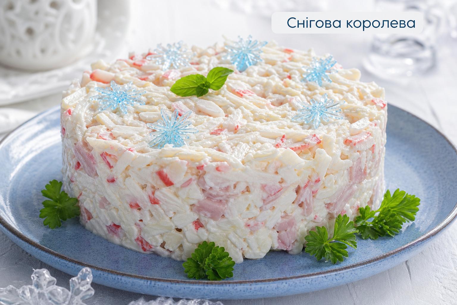 Салат з крабовими паличками і ковбасою – білосніжка, снігова королева, тритон. «Снігова королева»: рецепт із виразним характером Салат з крабовими паличками і ковбасою – білосніжка, снігова королева, тритон. «Снігова королева»: рецепт із виразним характером