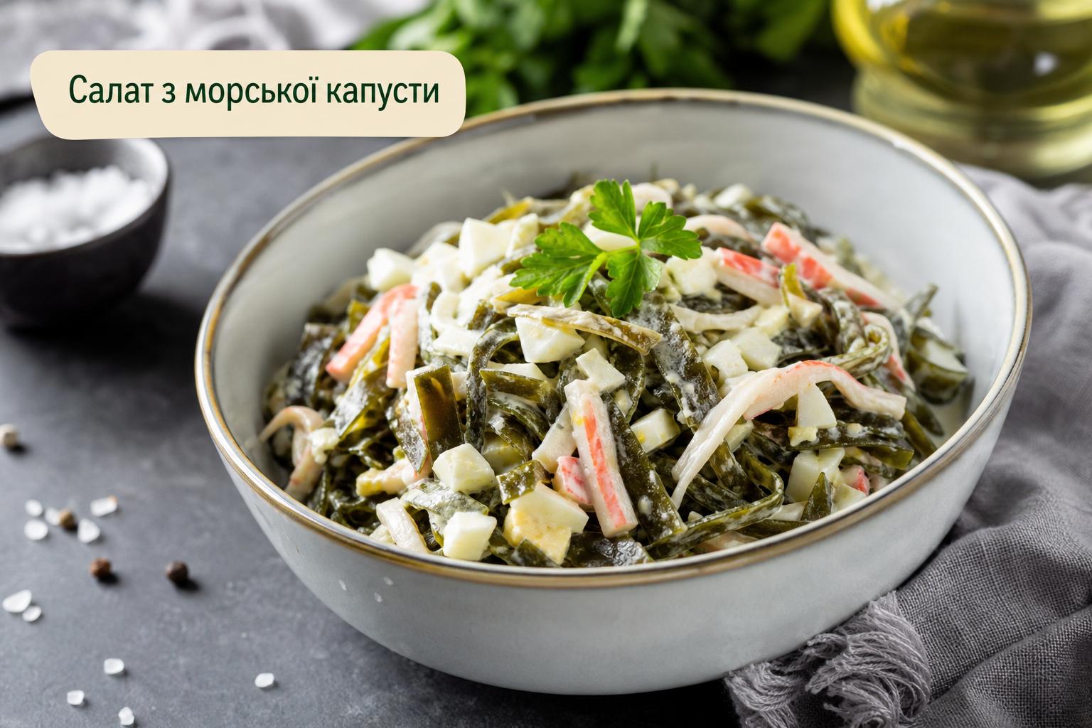 Салат з морської капусти з крабовими паличками і яйцем – рецепт з фото. Корисні властивості морської капусти: коротко про головне Салат з морської капусти з крабовими паличками і яйцем – рецепт з фото. Корисні властивості морської капусти: коротко про головне