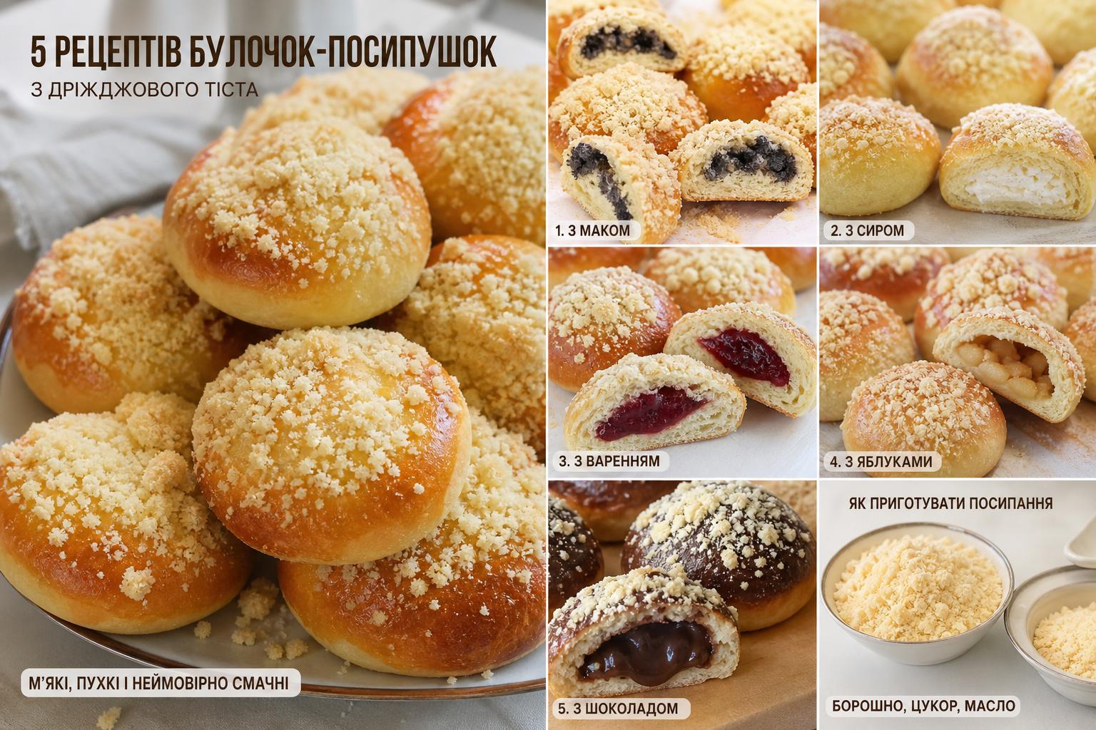 Булочки-посипушки або «штройзельні» булочки 5 рецептів. з дріжджового тіста. Як приготувати посипання для булочок. Кілька слів наостанок Булочки-посипушки або «штройзельні» булочки 5 рецептів. з дріжджового тіста. Як приготувати посипання для булочок. Кілька слів наостанок