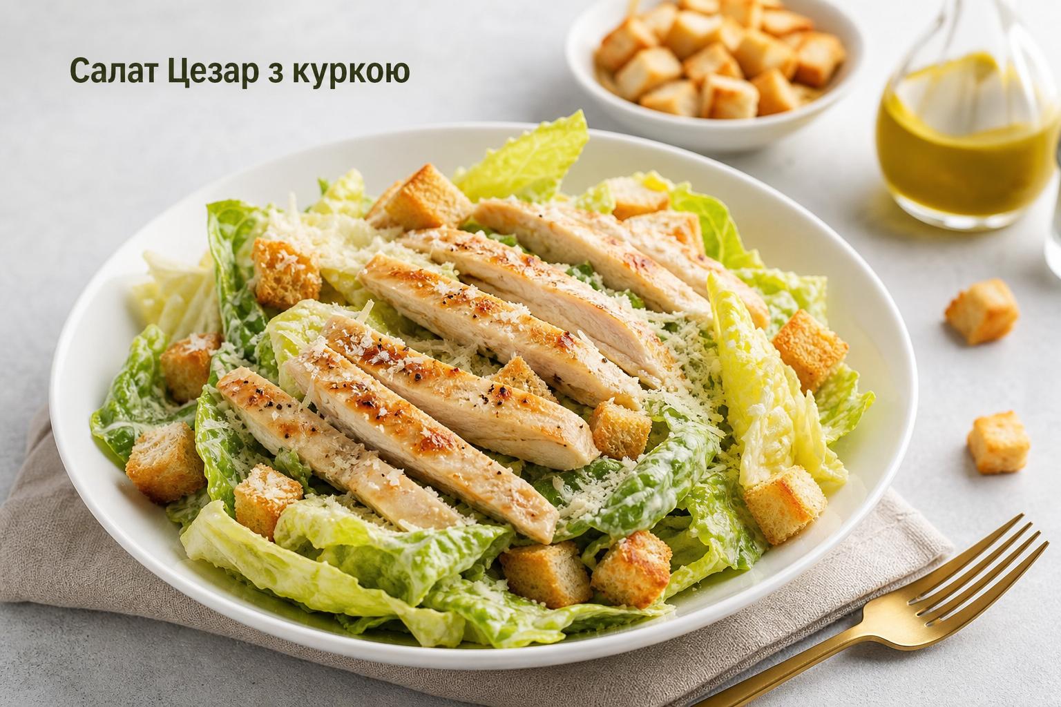 Салат цезар з куркою: Прості класичні рецепти. З чого складається класичний Цезар: базові компоненти Салат цезар з куркою: Прості класичні рецепти. З чого складається класичний Цезар: базові компоненти