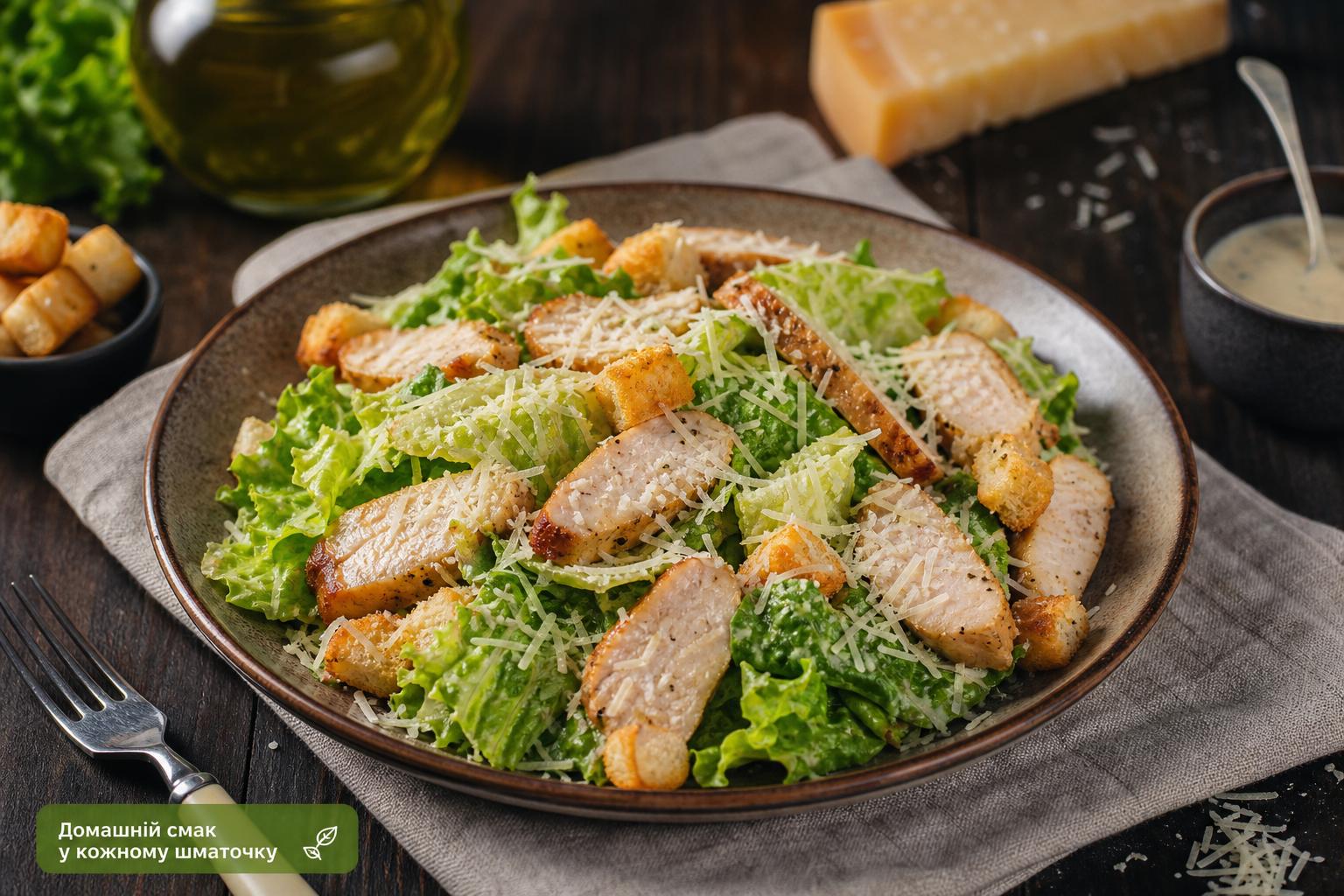 Салат Цезарь с курочкой по-домашнему!. Поради щодо подачі Салат Цезарь с курочкой по-домашнему!. Поради щодо подачі