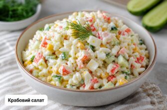 Крабовий салат з рисом, огірком і кукурудзою: покроковий рецепт із секретами смачного результату