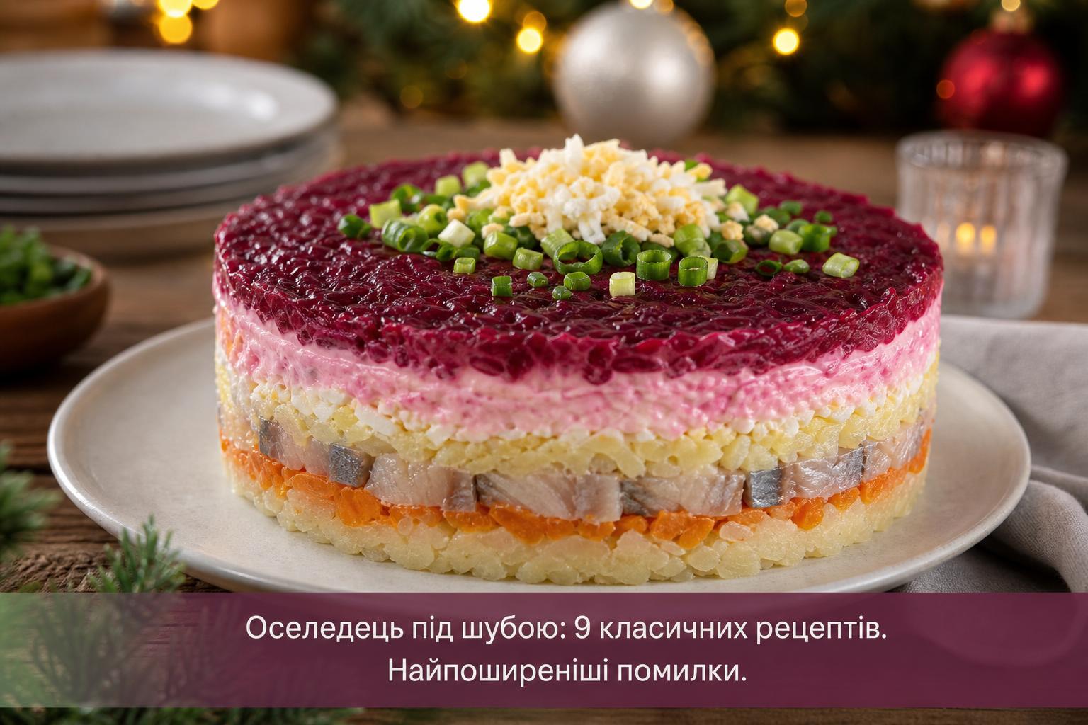 Оселедець під шубою: 9 класичних рецептів. Найпоширеніші помилки Оселедець під шубою: 9 класичних рецептів. Найпоширеніші помилки