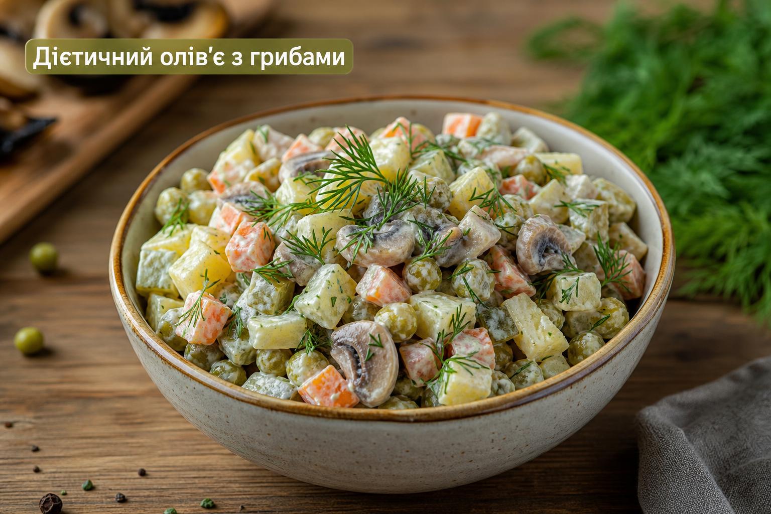 Дієтичний олів'є – салат з грибами, пісний рецепт. Корисні поради для ідеального результату Дієтичний олів'є – салат з грибами, пісний рецепт. Корисні поради для ідеального результату