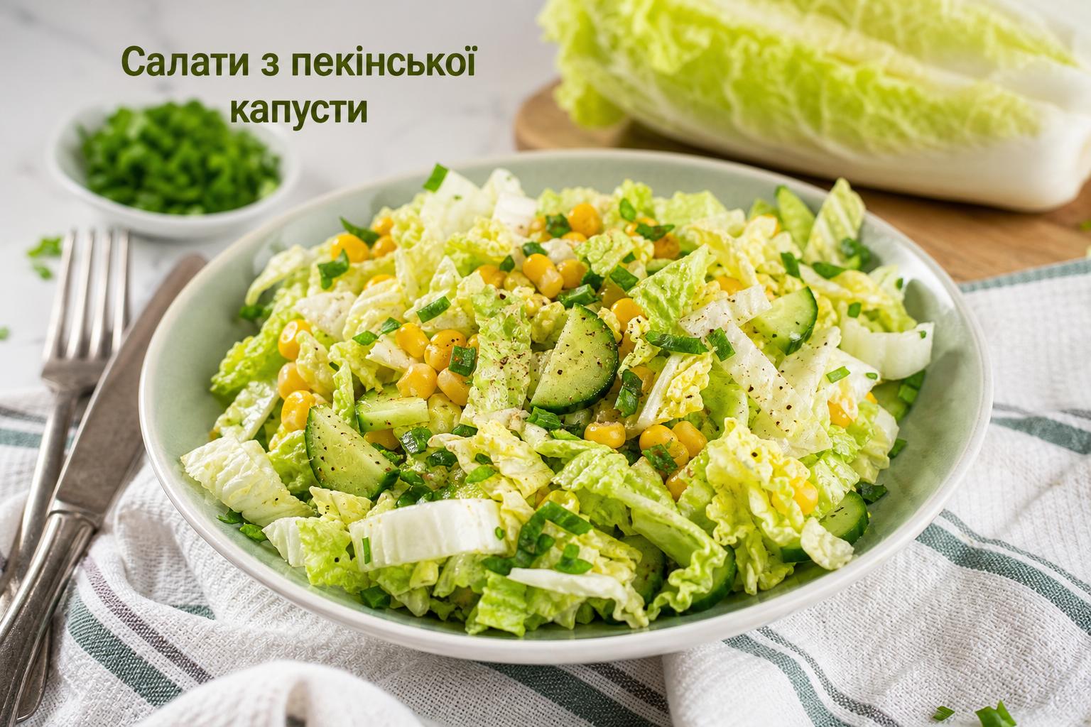 Салати з пекінської капусти: 15 смачних рецептів для різноманітності меню. Чому пекінська капуста — ідеальна основа для салатів Салати з пекінської капусти: 15 смачних рецептів для різноманітності меню. Чому пекінська капуста — ідеальна основа для салатів