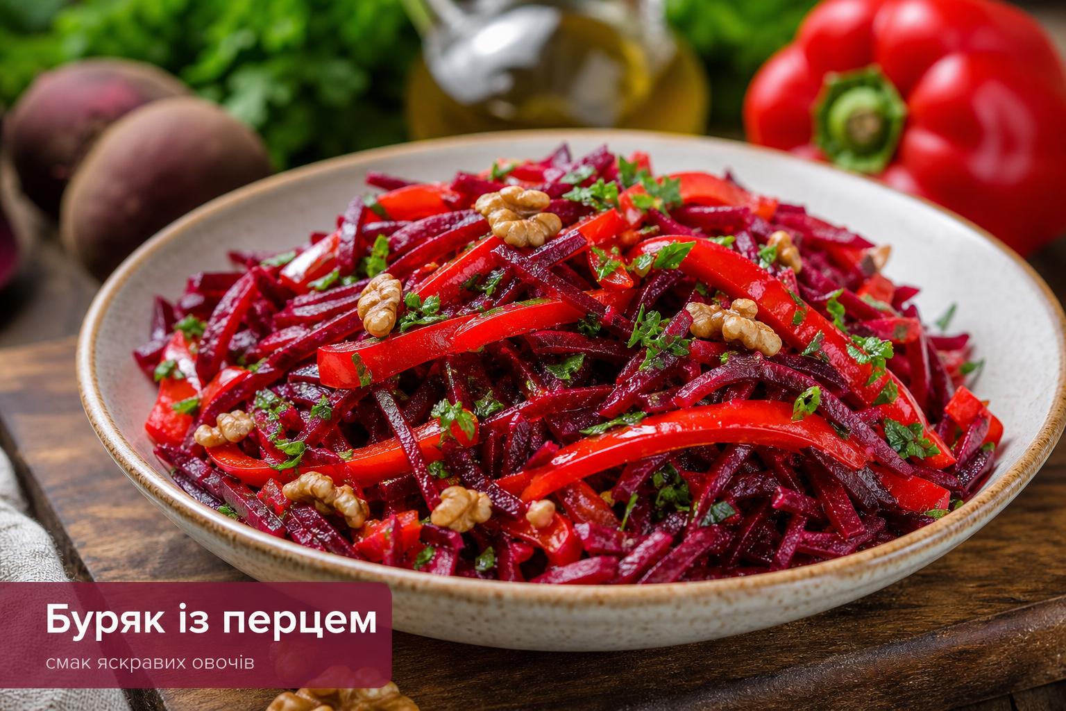 Салат із буряка та болгарського перцю. Варіації рецепту: як урізноманітнити страву Салат із буряка та болгарського перцю. Варіації рецепту: як урізноманітнити страву