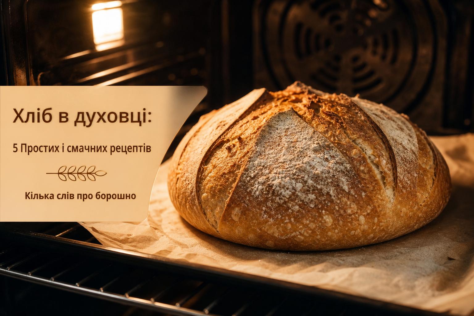 Хліб в духовці: 5 Простих і смачних рецептів. Кілька слів про борошно Хліб в духовці: 5 Простих і смачних рецептів. Кілька слів про борошно