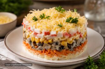 Крабовий салат з морквою, грибами, кукурудзою і сиром: рецепт, який хочеться повторювати