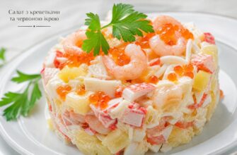Салат з морепродуктів з ананасом і червоною ікрою: святковий рецепт, який вразить гостей