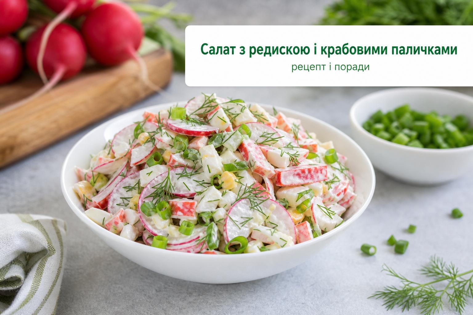 Салат з редискою і крабовими паличками – рецепт. Редиска: вибираємо правильно Салат з редискою і крабовими паличками – рецепт. Редиска: вибираємо правильно