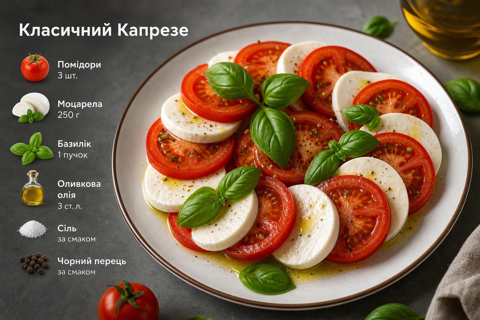 Салат Капрезе з помідорами і моцарелою. Класичний італійський рецепт і оригінальні закуски. Які інгредієнти потрібні для класичного Капрезе Салат Капрезе з помідорами і моцарелою. Класичний італійський рецепт і оригінальні закуски. Які інгредієнти потрібні для класичного Капрезе