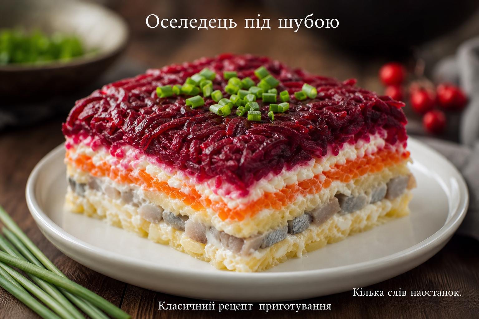 Оселедець під шубою: Класичний рецепт приготування. Кілька слів наостанок Оселедець під шубою: Класичний рецепт приготування. Кілька слів наостанок