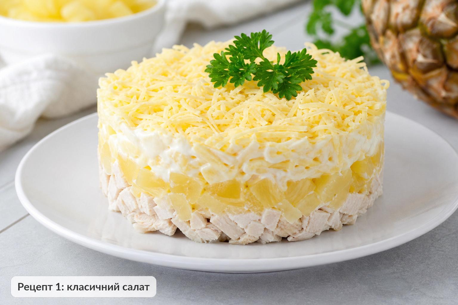 рецептів салату з ананасом і куркою: варіанти для кожного дня і свят. Рецепт 1: класичний салат з куркою, ананасом і твердим сиром рецептів салату з ананасом і куркою: варіанти для кожного дня і свят. Рецепт 1: класичний салат з куркою, ананасом і твердим сиром