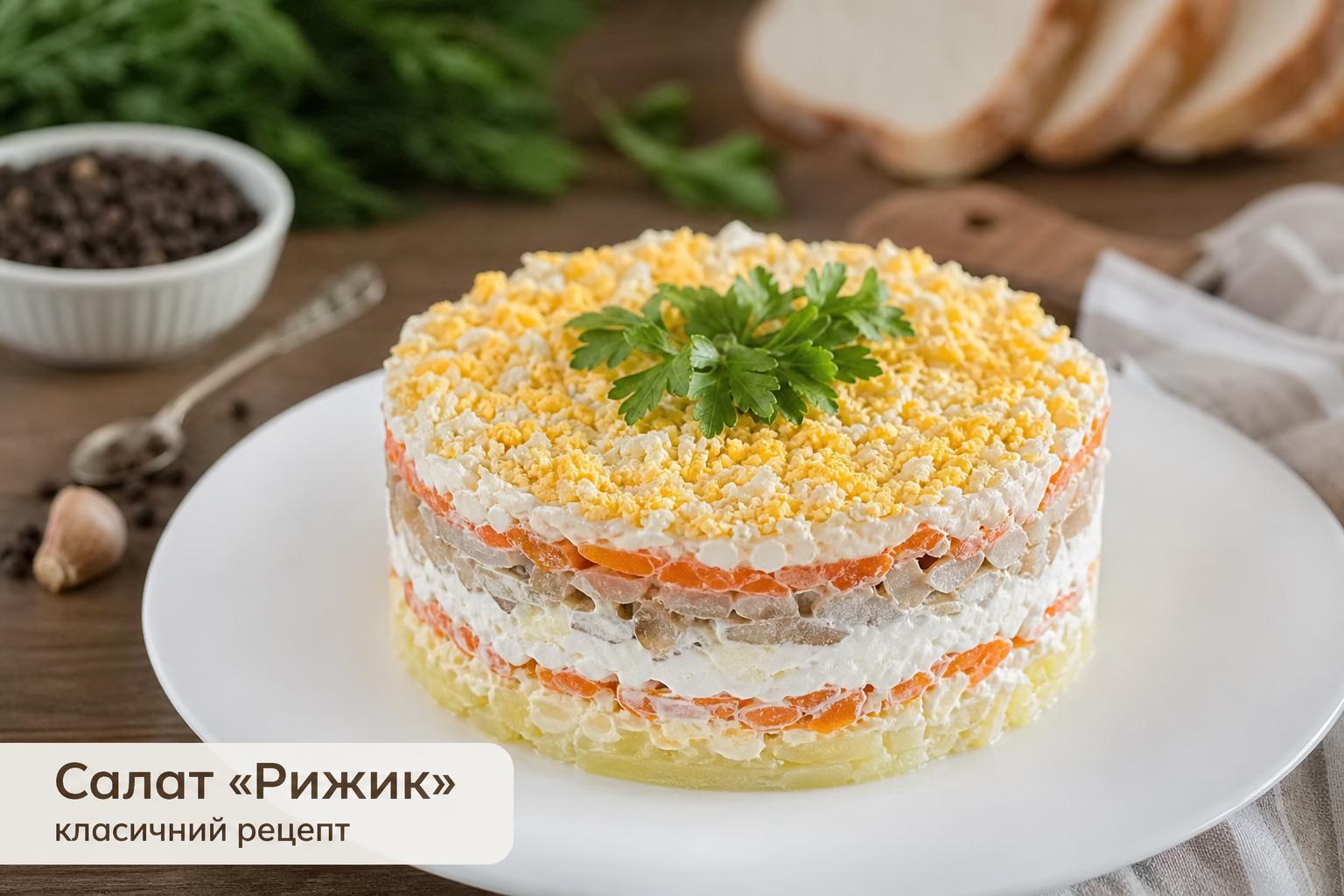 Салат рижик – класичний рецепт з фото покроково в домашніх умовах. Що таке салат «Рижик» і чому він досі популярний Салат рижик – класичний рецепт з фото покроково в домашніх умовах. Що таке салат «Рижик» і чому він досі популярний