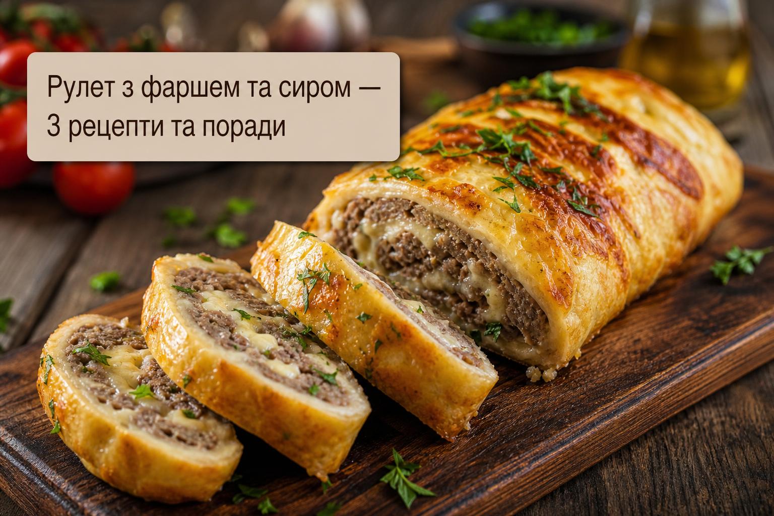 Рулет з фаршем та сиром — 3 рецепти. Що потрібно знати перед тим, як починати Рулет з фаршем та сиром — 3 рецепти. Що потрібно знати перед тим, як починати