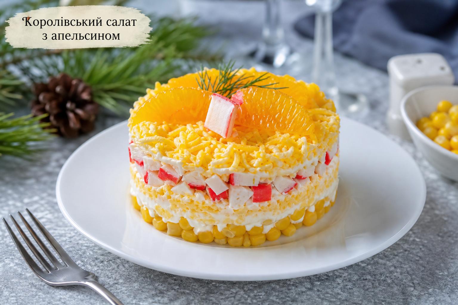 Салат з апельсином і крабовими паличками – королівський рецепт з кукурудзою і часником. З чим подавати і як оформити Салат з апельсином і крабовими паличками – королівський рецепт з кукурудзою і часником. З чим подавати і як оформити