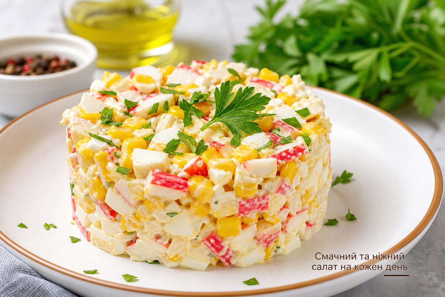 Салат з крабовими паличками і кукурудзою – дуже смачний рецепт з фото, як приготувати, калорійність. Кілька слів про фото рецепту Салат з крабовими паличками і кукурудзою – дуже смачний рецепт з фото, як приготувати, калорійність. Кілька слів про фото рецепту