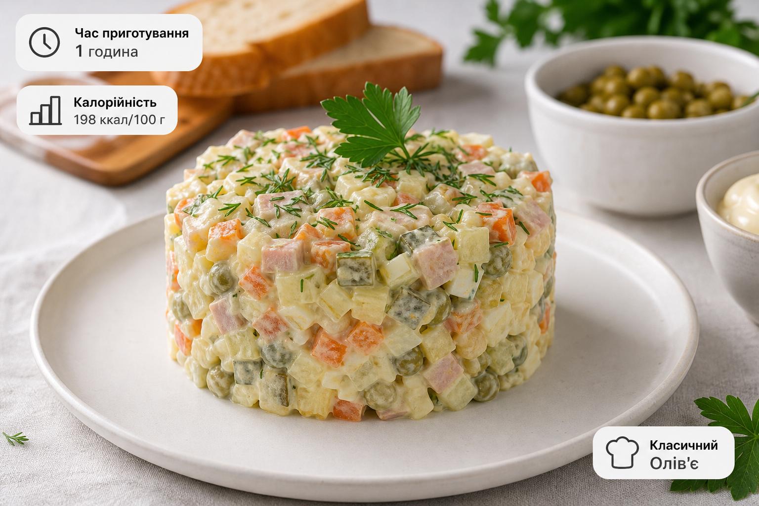 Класичний рецепт олів'є – покроковий рецепт з фото, що потрібно для приготування, калорійність. Поширені помилки при приготуванні Класичний рецепт олів'є – покроковий рецепт з фото, що потрібно для приготування, калорійність. Поширені помилки при приготуванні