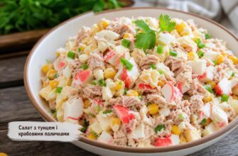 Салат з тунцем і крабовими паличками: рецепт з кукурудзою, який завжди виходить