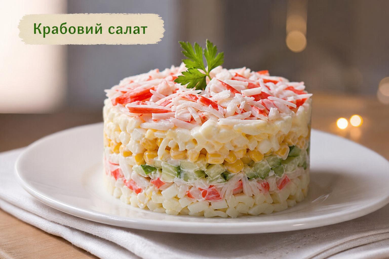 Крабовий салат рецепт – як готувати шарами, що можна додати, калорійність. Варіанти крабового салату: від простого до вишуканого Крабовий салат рецепт – як готувати шарами, що можна додати, калорійність. Варіанти крабового салату: від простого до вишуканого