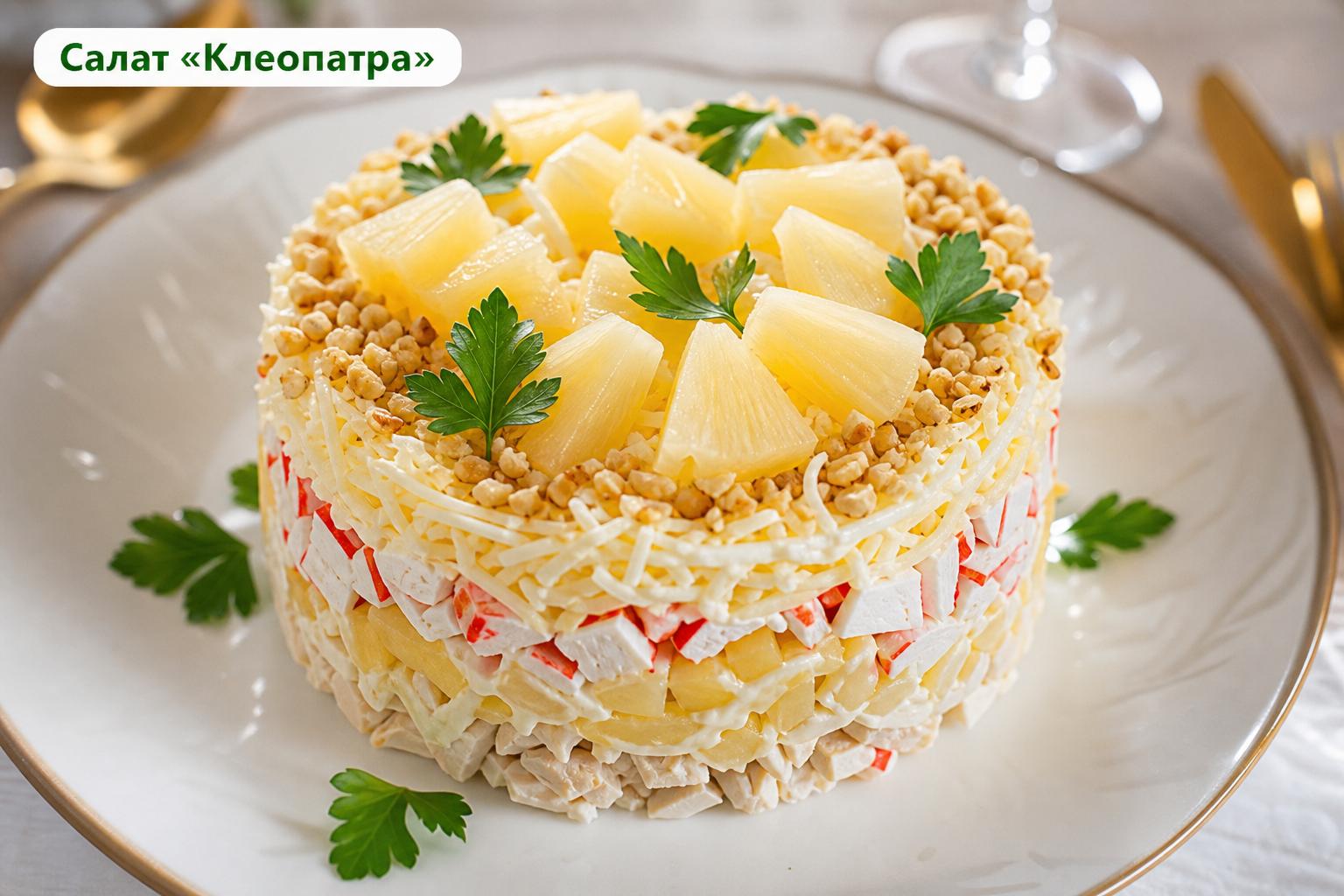 Салат з куркою і крабовими паличками – рецепт клеопатра, жозефіна, з грибами, ананасами, корейською морквою. Ідеї для подачі й прикраси Салат з куркою і крабовими паличками – рецепт клеопатра, жозефіна, з грибами, ананасами, корейською морквою. Ідеї для подачі й прикраси